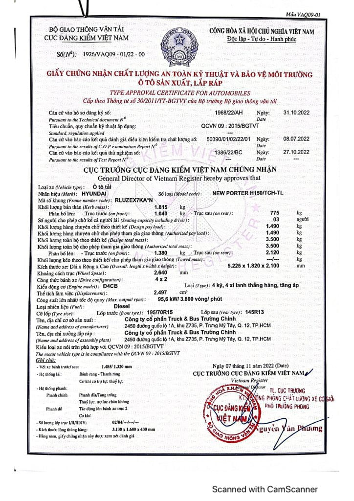 H150 Thùng lửng